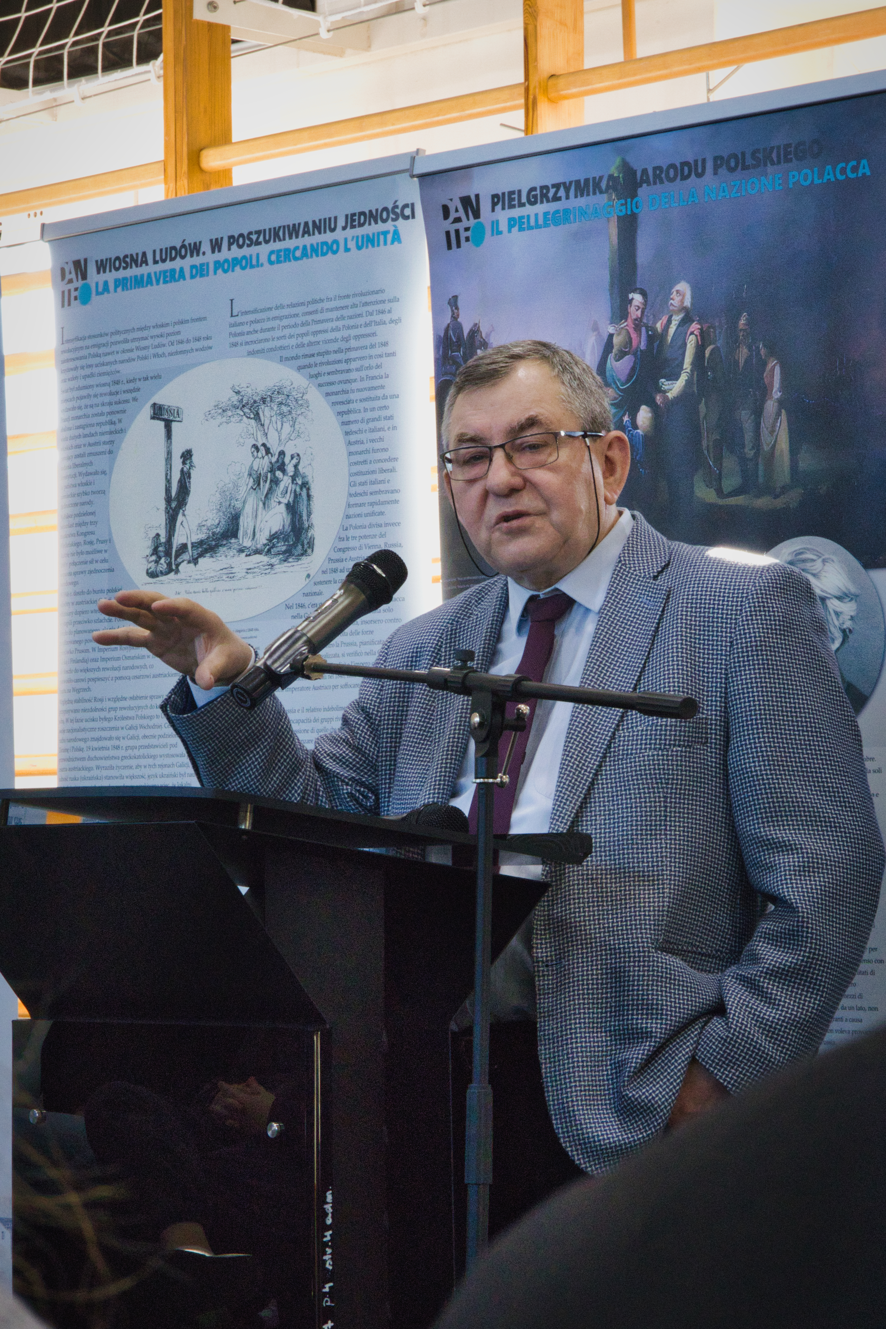 Wykład dr hab. Jan Snopko z Wydziału Historii - Katedry Historii Politycznej i Społecznej Zakładu Historii Najnowszej Uniwersytetu w Białymstoku dla uczniów Ekonomika